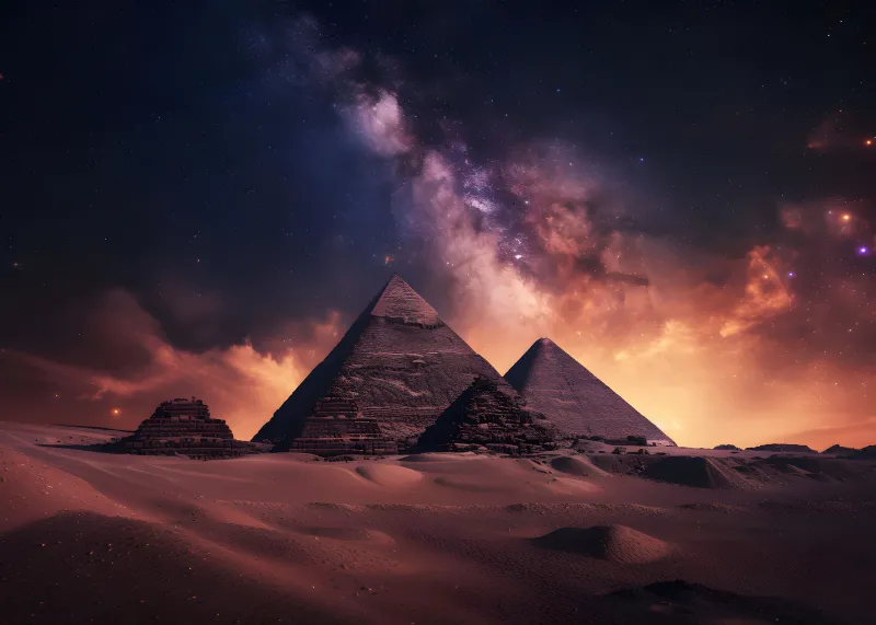 Egyptian Pyramids 4K wallpaper, The Great Pyramid of Giza