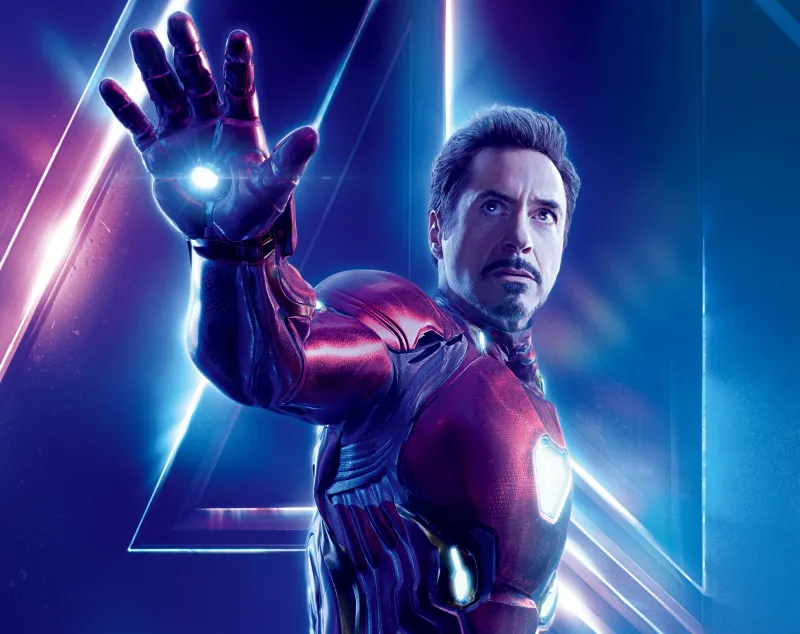 Robert Downey Jr, Iron Man 8K wallpaper