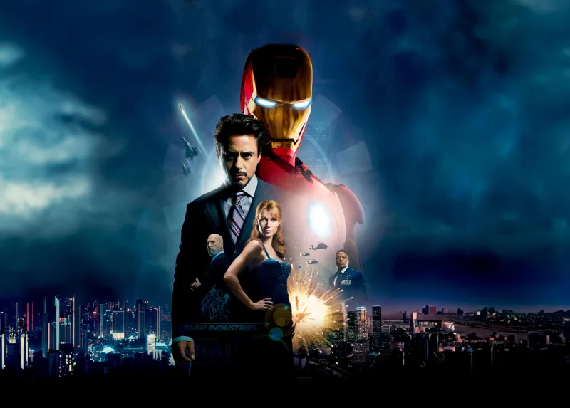 Robert Downey Jr, Iron Man, Movie wallpaper 4K