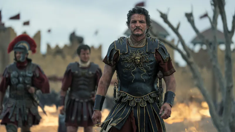 Pedro Pascal, 4K wallpaper, Gladiator II, 2024 Movies