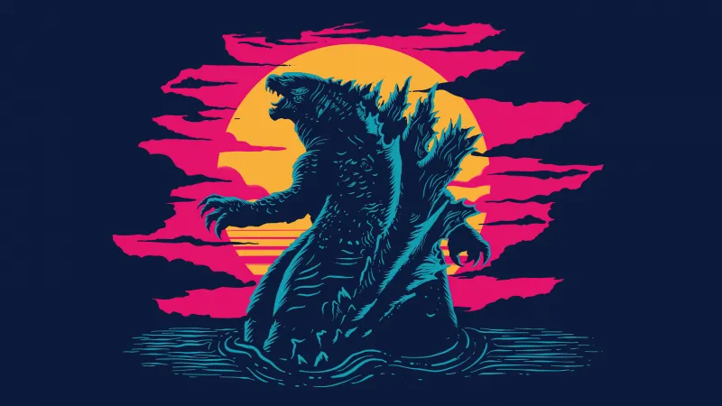 Godzilla, Kaiju Artwork, 5K wallpaper