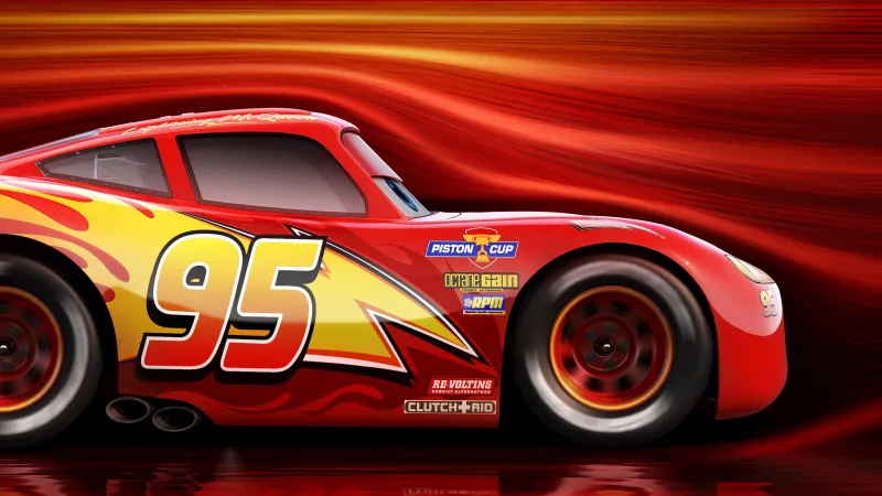 Lightning McQueen, Cars 4K wallpaper