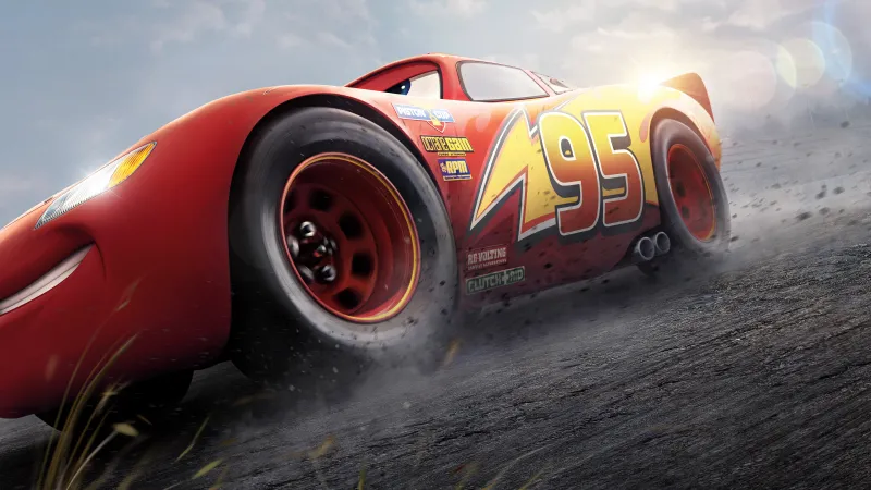 Lightning McQueen, 8K wallpaper