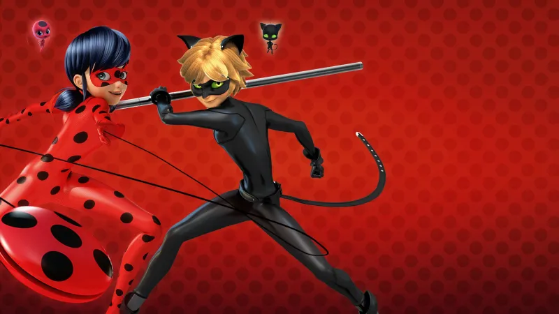 Miraculous: Tales of Ladybug & Cat Noir, Red background