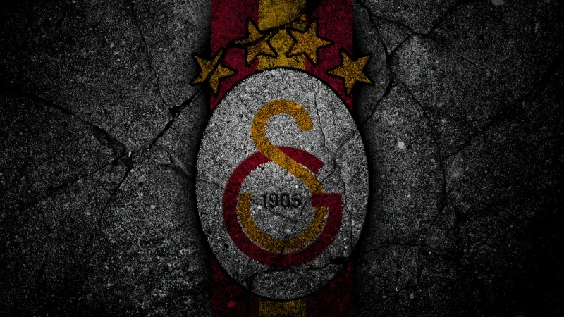 Galatasaray S.K, Dark background 4K