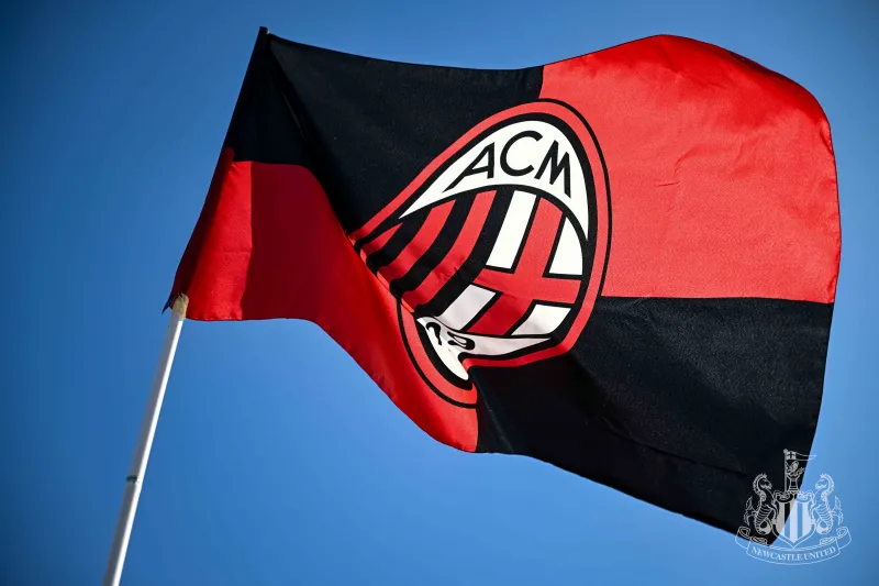 AC Milan flag, 8K wallpaper