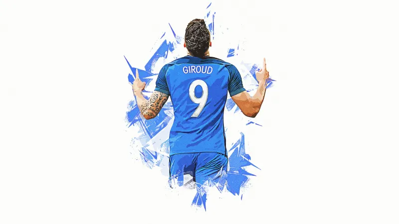 Olivier Giroud, 9 Jersey, AC Milan