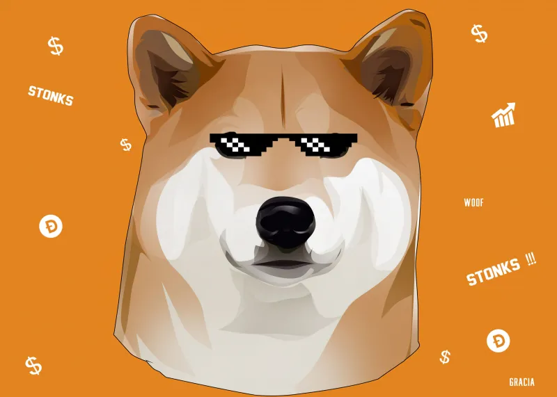 Dogecoin, Meme wallpaper