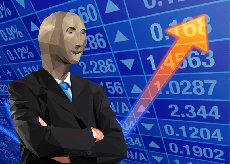 Stonk, Stock market wallpaper, Bull Market, Meme poster