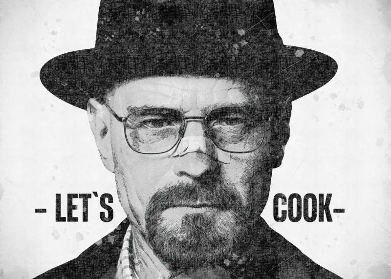 Walter White, Lets cook, Meme wallpaper 4K