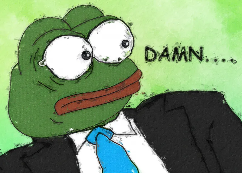 Damn, Pepe the Frog wallpaper, Meme template