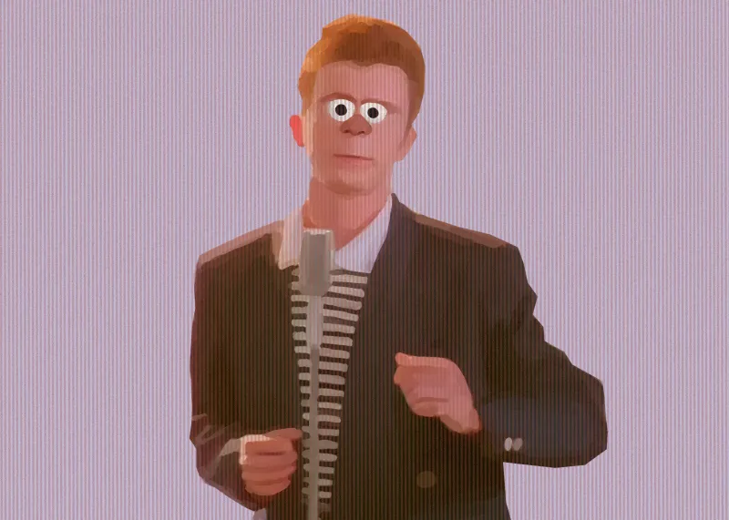 Rick Astley, Meme wallpaper