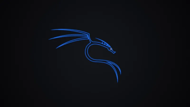 Kali Linux Logo, 4K wallpaper, Dark background