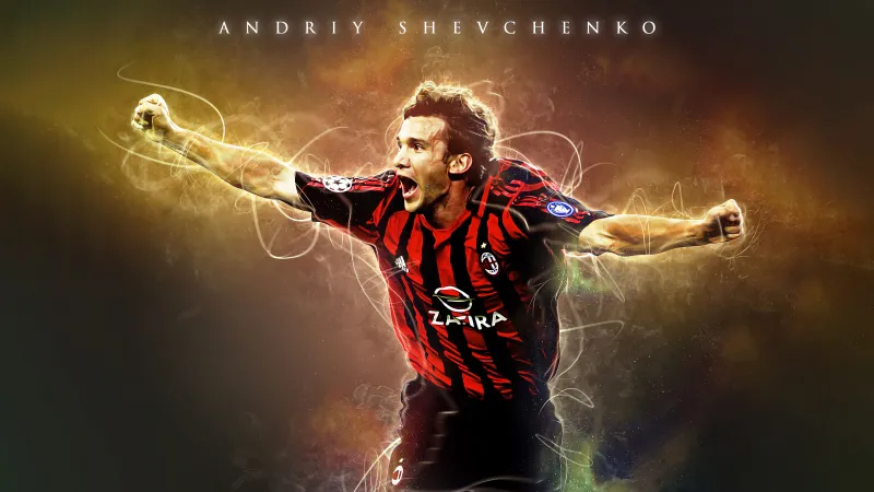 Ukrainian footballer, Football player, 5K wallpaper, AC Milan