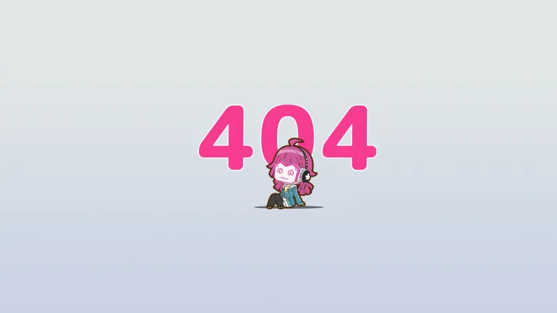 404 not found, Cute anime wallpaper, Minimalist, Pink aesthetic, 404 Error