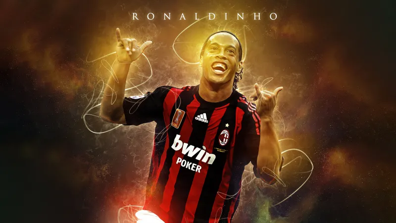 Ronaldinho, AC Milan, Brazilian Football Player, 5K wallpaper