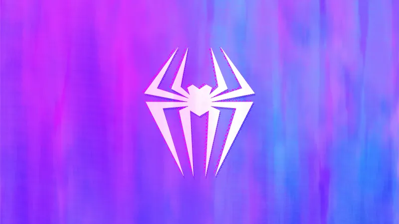 Gwen Stacy, Logo, Colorful background, Spider-Man: Across the Spider-Verse, 5K wallpaper