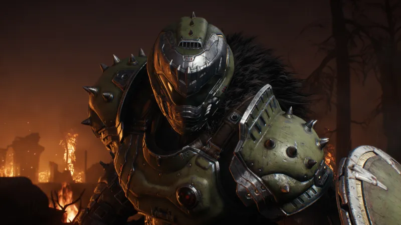 DOOM: The Dark Ages, 4K wallpaper, Doom Slayer, 2025 Games, PlayStation 5, Xbox Series X and Series S, PC Games, Doomguy