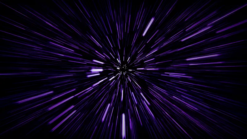 Hyperspace, Speed, Warp, Space Travel, Dark aesthetic, 5K wallpaper, Dark Mode