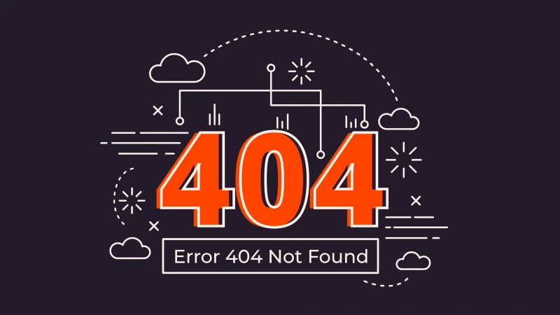 Error 404 not found, 4K wallpaper