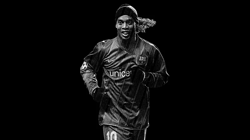 Ronaldinho, Black wallpaper