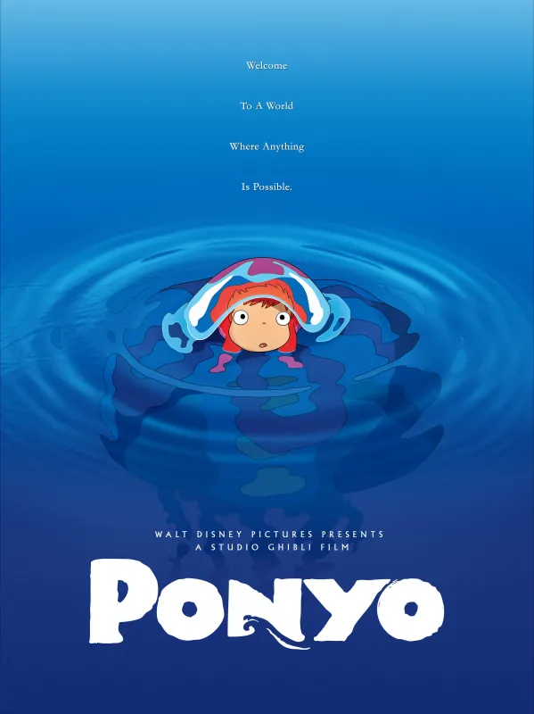 Ponyo, iPhone wallpaper 4K, Studio Ghibli