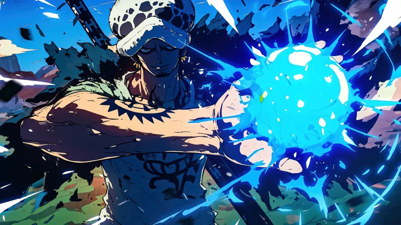 Trafalgar Law, Artwork, One Piece, 5K wallpaper