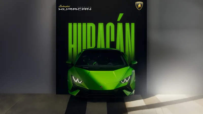 Lamborghini Huracán Tecnica Poster, 5K wallpaper