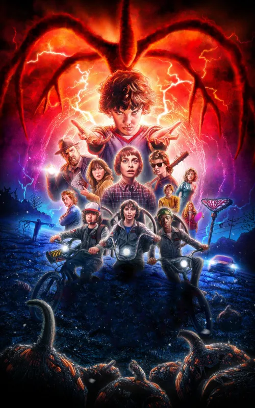 Stranger Things, iPhone wallpaper 4K