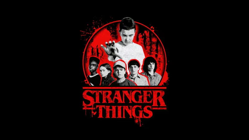 Netflix Stranger Things, AMOLED wallpaper 5K