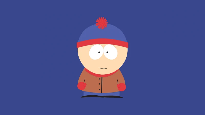 Stan Marsh, Minimalist Wallpaper, South Park, 5K Wallpaper