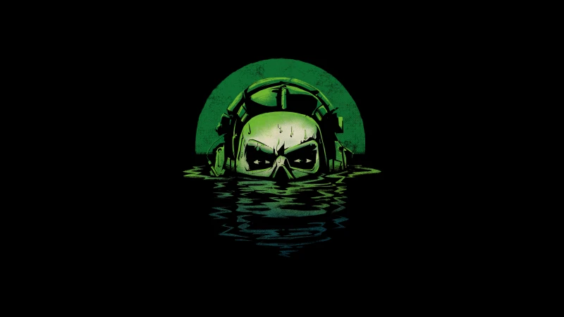 Ghost (Call of Duty), Call of Duty wallpaper, Skull mask, Green, AMOLED