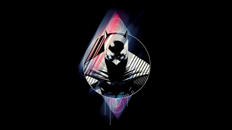 Batman Artwork, AMOLED Black background 8K