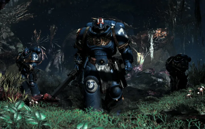 Warhammer 40K Space Marine 2, Ultramarines wallpaper 4K