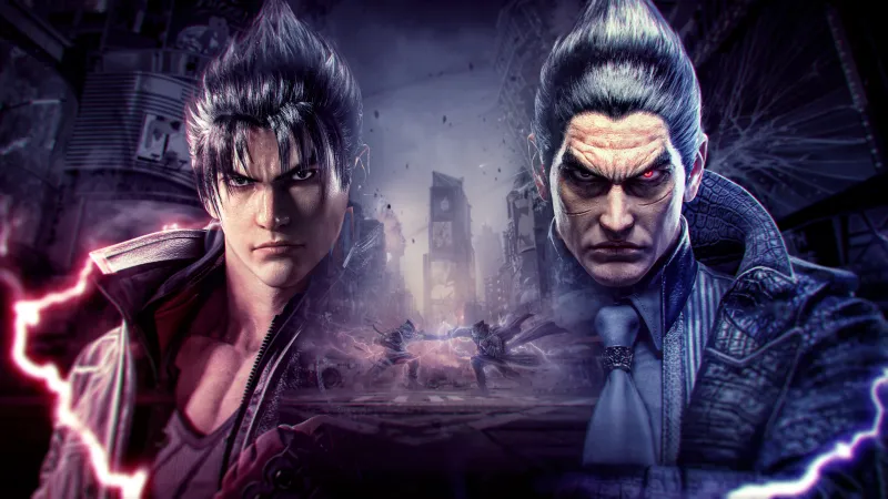 Jin Kazama vs Kazuya Mishima, Tekken 8 4K wallpaper