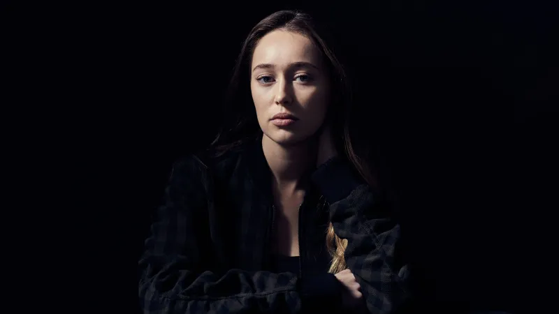 Alycia Debnam-Carey, Black background 4K