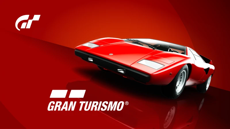Lamborghini Countach LP400, Gran Turismo, Red background 4K