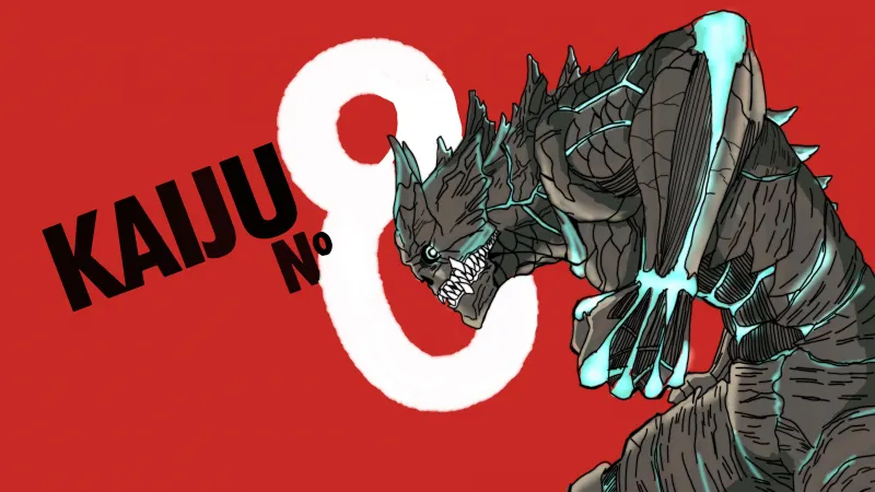 Kaiju No. 8, Red background 8K