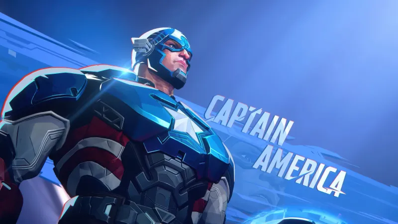 Captain America, Marvel Rivals 5K Wallpaper