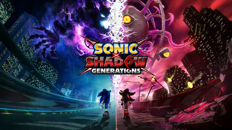 Sonic X Shadow Generations Key Art 4K Wallpaper