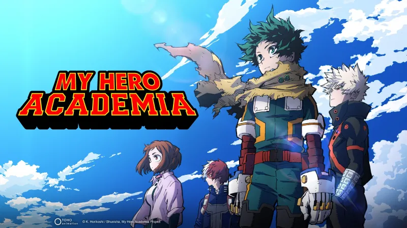 My Hero Academia 4K Wallpaper, Izuku Midoriya, Ochaco Uraraka, Katsuki Bakugo, Shoto Todoroki