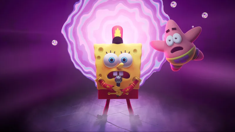 SpongeBob SquarePants: The Cosmic Shake, 4K wallpaper, Patrick Star