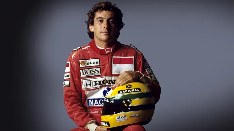 Ayrton Senna wallpaper, Formula 1, McLaren Honda, Racing legend