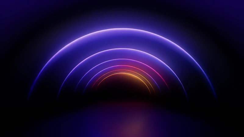 Apple WWDC 2025, Glowing Violet background, 5K wallpaper