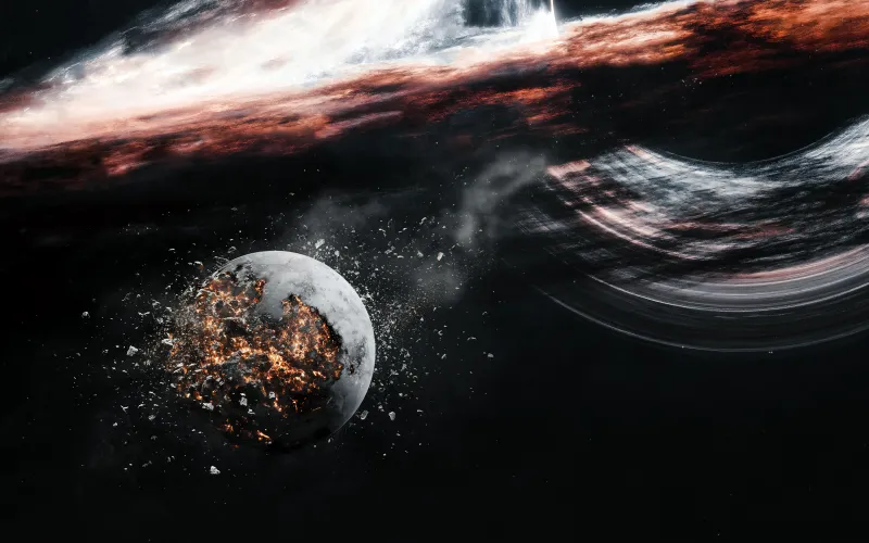 Black hole Cosmic phenomena, Astronomy, Destruction, Extinction, 5K wallpaper