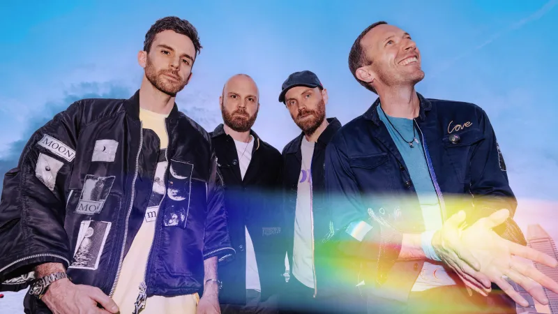 Coldplay, 8K wallpaper, Jonny Buckland, Chris Martin, Guy Berryman, Will Champion