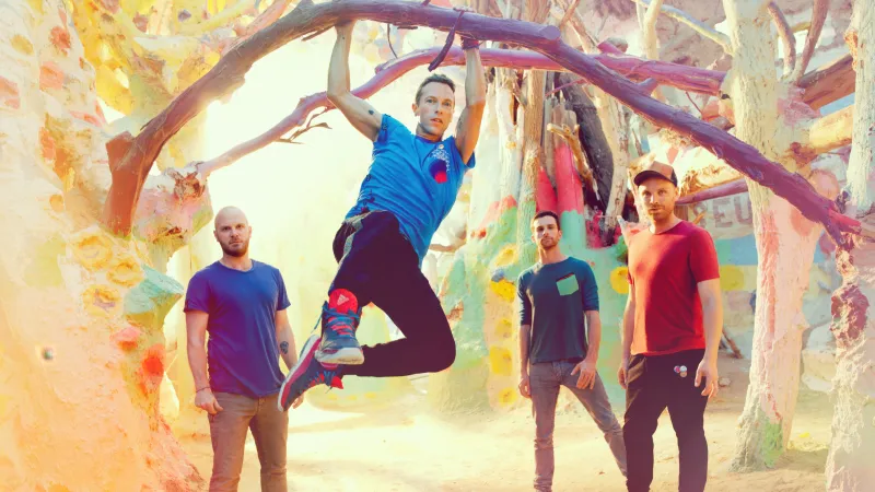 Coldplay, 5K wallpaper, Jonny Buckland, Chris Martin, Guy Berryman, Will Champion