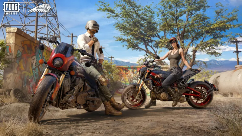 PUBG MOBILE x Indian Motorcycle, 5K wallpaper, 2024 Games