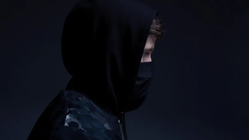 Alan Walker, Dark aesthetic wallpaper 8K