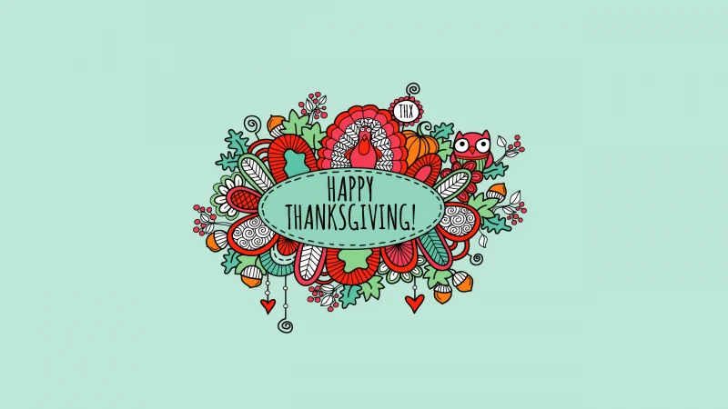 November, Happy Thanksgiving, 5K wallpaper